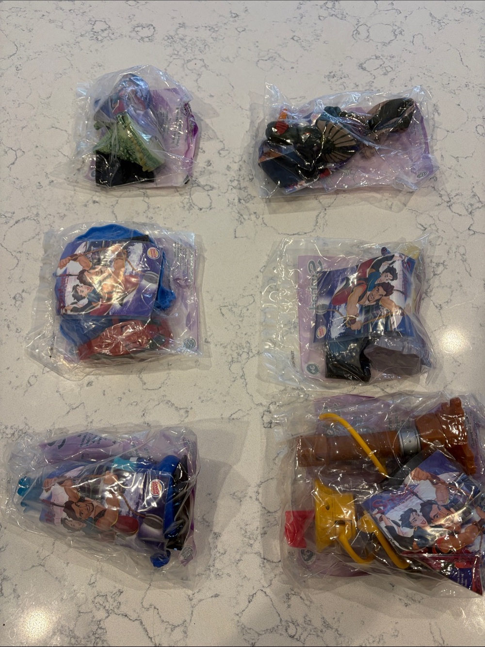 Complete Set (6) Sinbad Legend of the Seven Seas Burger King Toys NEW Sealed